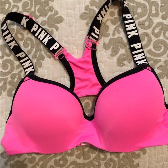 PINK Victoria’s Secret padded sports bra - Picture 1 of 3